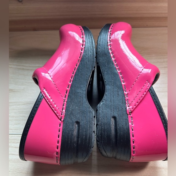 Dansko Hot Pink Leather Clogs - Picture 9 of 9